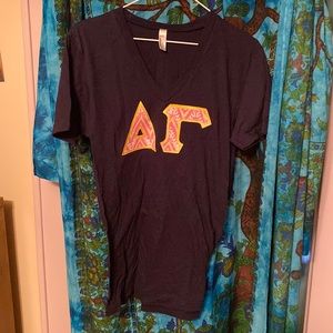 delta gamma hard letters t shirt